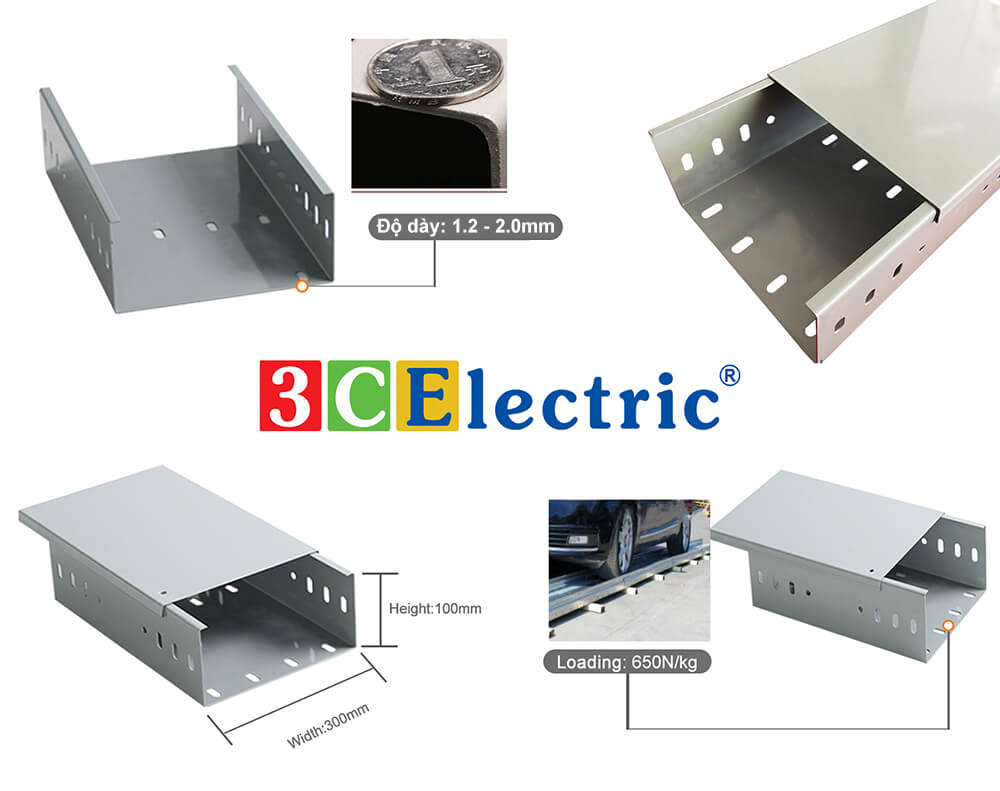 Máng cáp, cable tray 3CElectric Máng cáp, cable tray 3CElectric