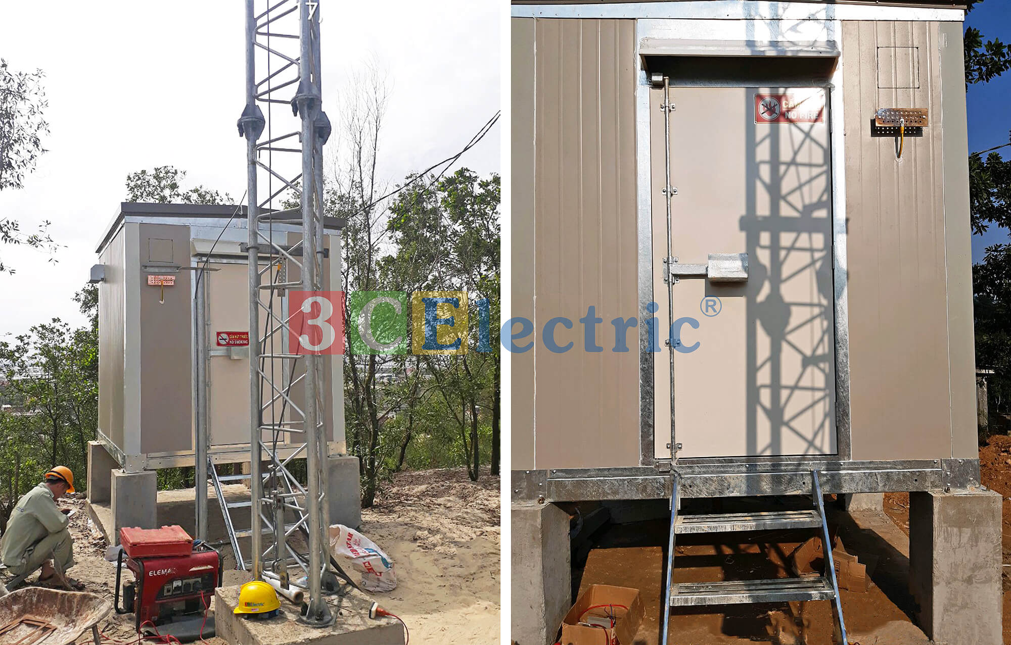 3CElectric là đơn vị sản xuất và lắp đặt vỏ nhà trạm shelter đầu tiên tại Việt Nam