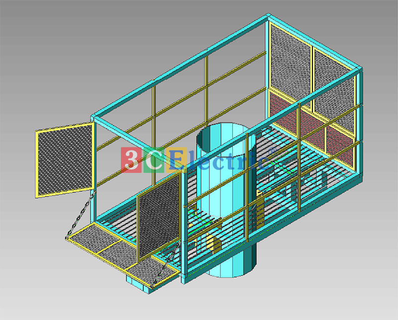 Bản vẽ 3D giá đỡ phòng thiết bị mini shelter Bản vẽ 3D giá đỡ phòng thiết bị mini shelter