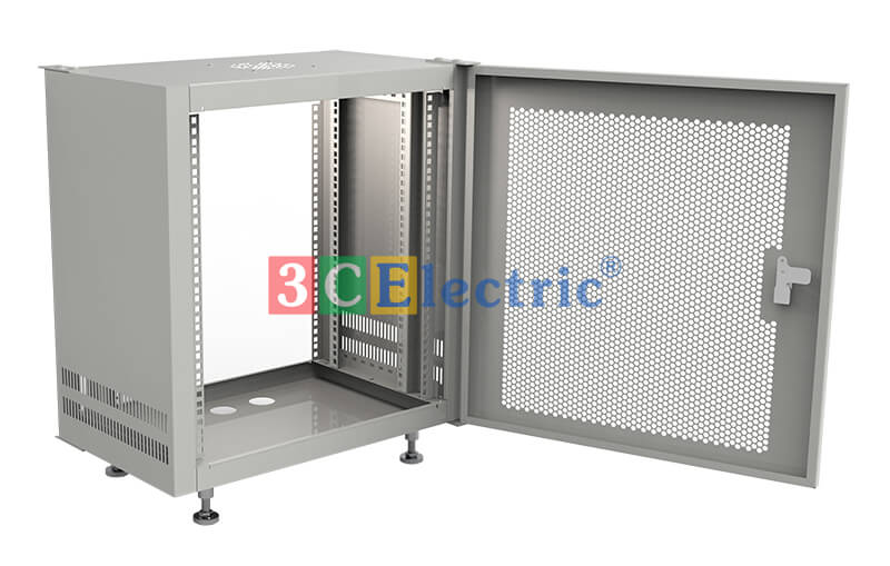 t?mạng 12u sâu 400 treo tường màu trắng