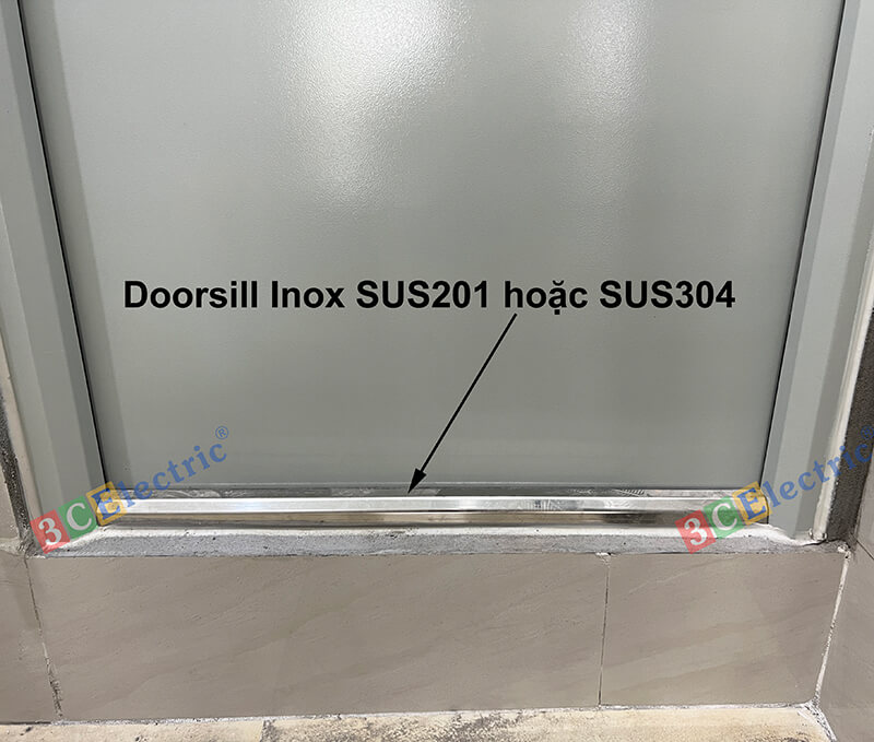 Doorsill inox cho cửa chống cháy Doorsill inox cho cửa chống cháy